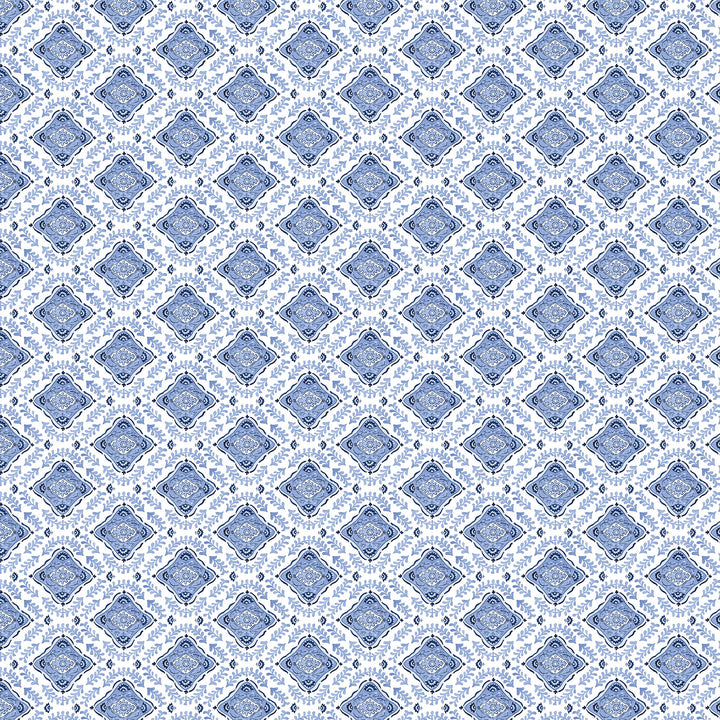 Mandalay Fabric in Blue