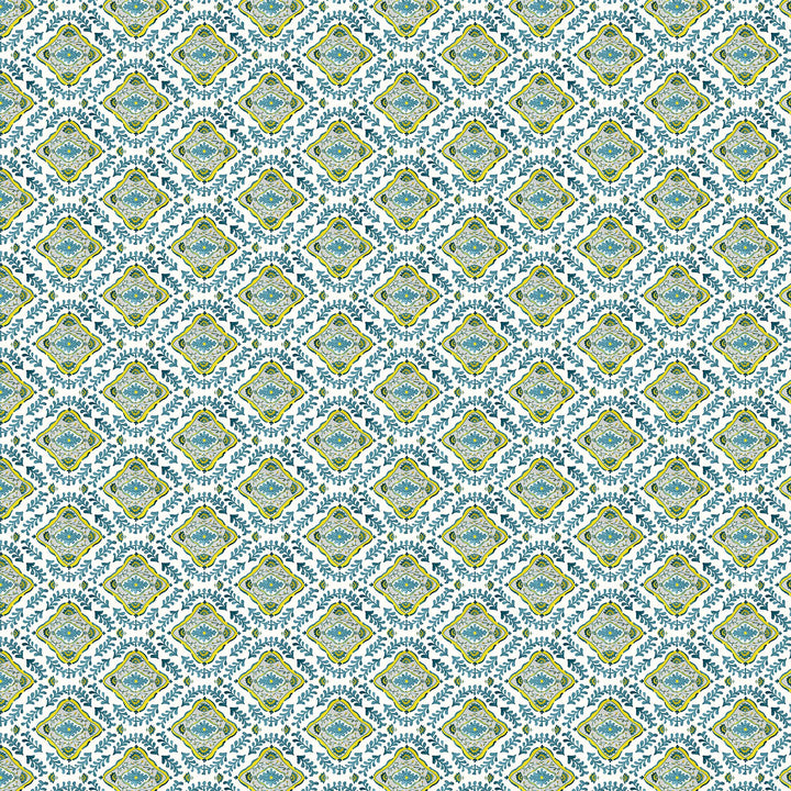 Mandalay Fabric in Peacock