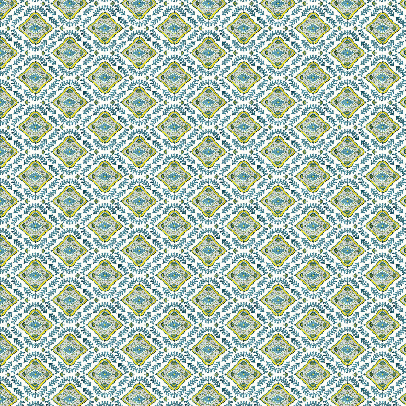 Mandalay Fabric in Peacock