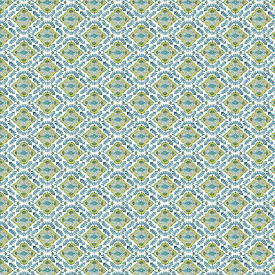 Mandalay Fabric in Peacock
