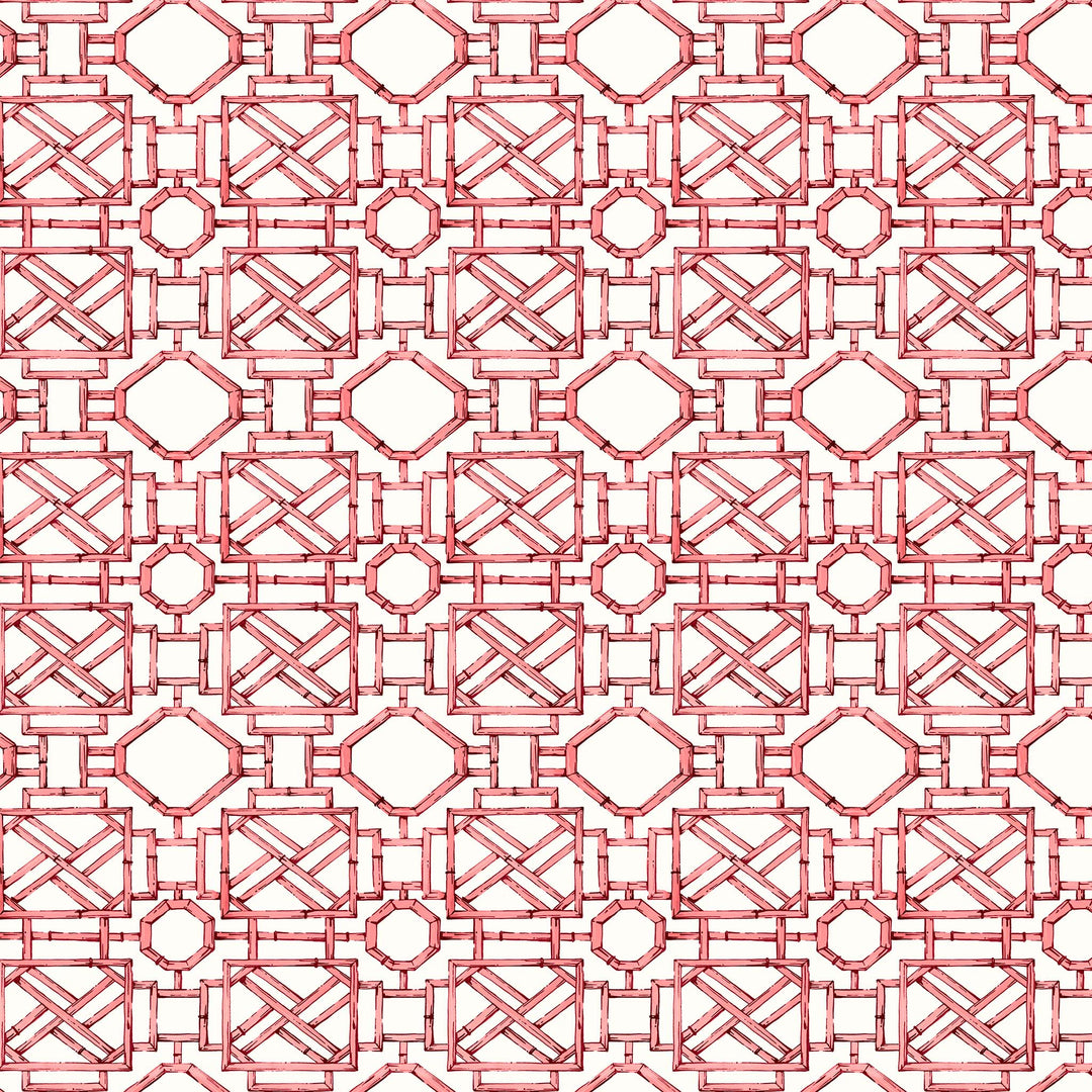 Mustique Fabric in Coral