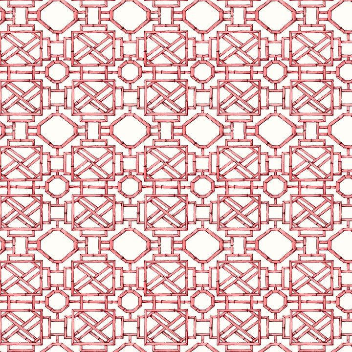 Mustique Fabric in Coral