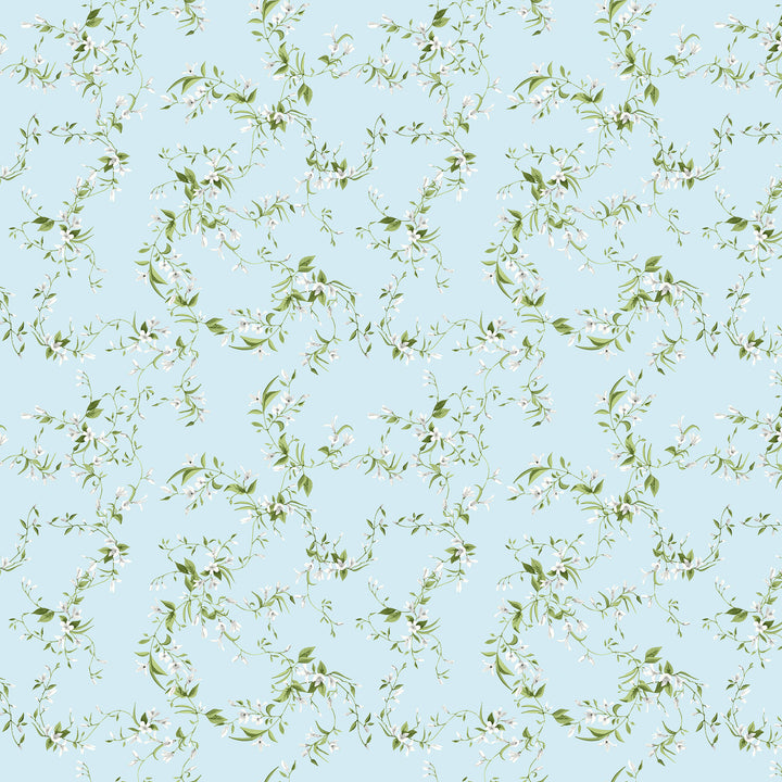 Libby Wallpaper in Duck Egg
