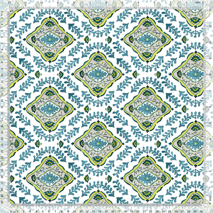 Mandalay Wallpaper in Peacock