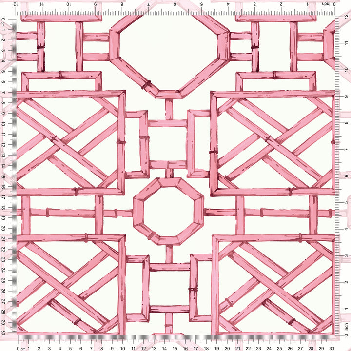 Mustique Wallpaper in Pink