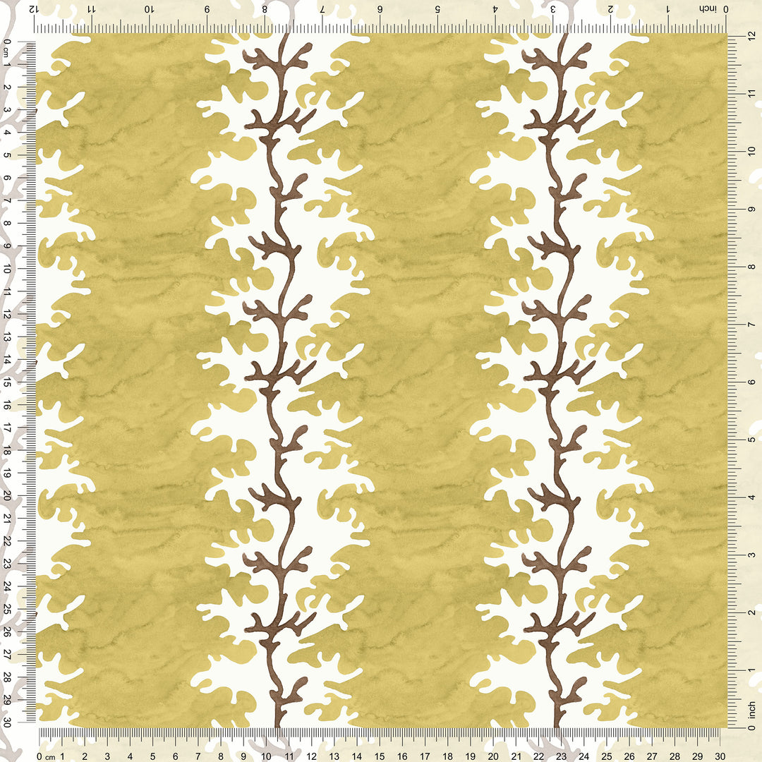 Winslow Wallpaper in Mustard