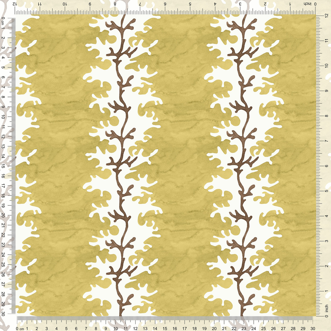Winslow Wallpaper in Mustard