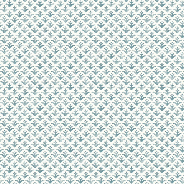 Astor Wallpaper in Sea Glass