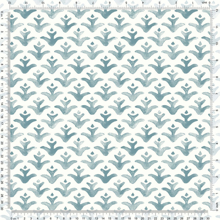 Astor Wallpaper in Sea Glass