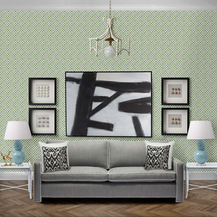 Astor Wallpaper in Moss