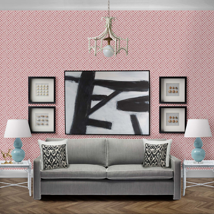 Astor Wallpaper in Peony