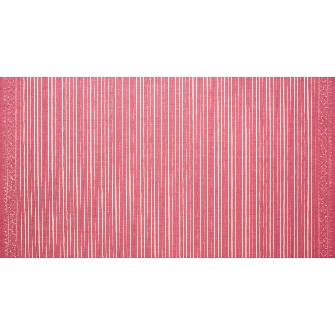 Greenwich Reverse Fabric in Peony