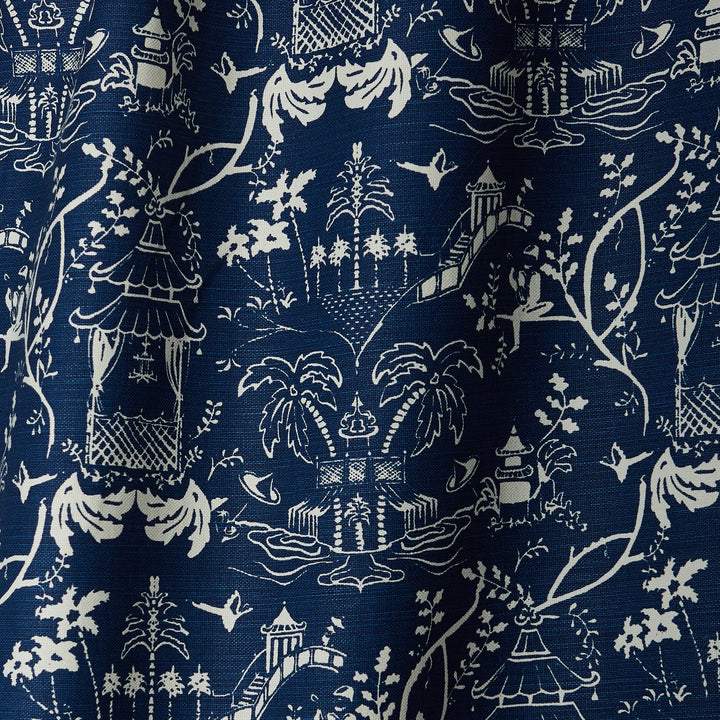 Mulberry Reverse Fabric in Indigo