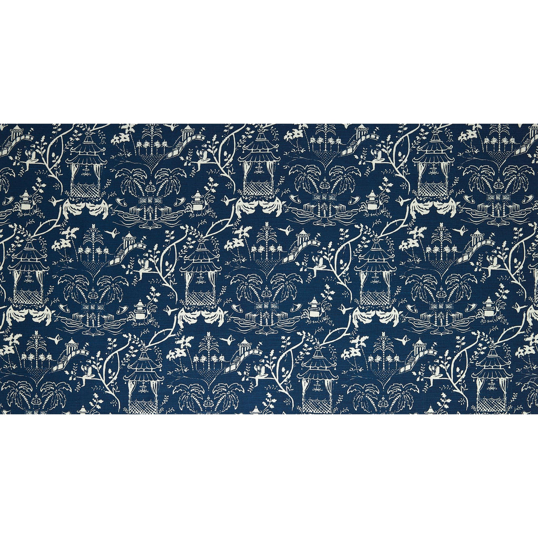 Mulberry Reverse Fabric in Indigo