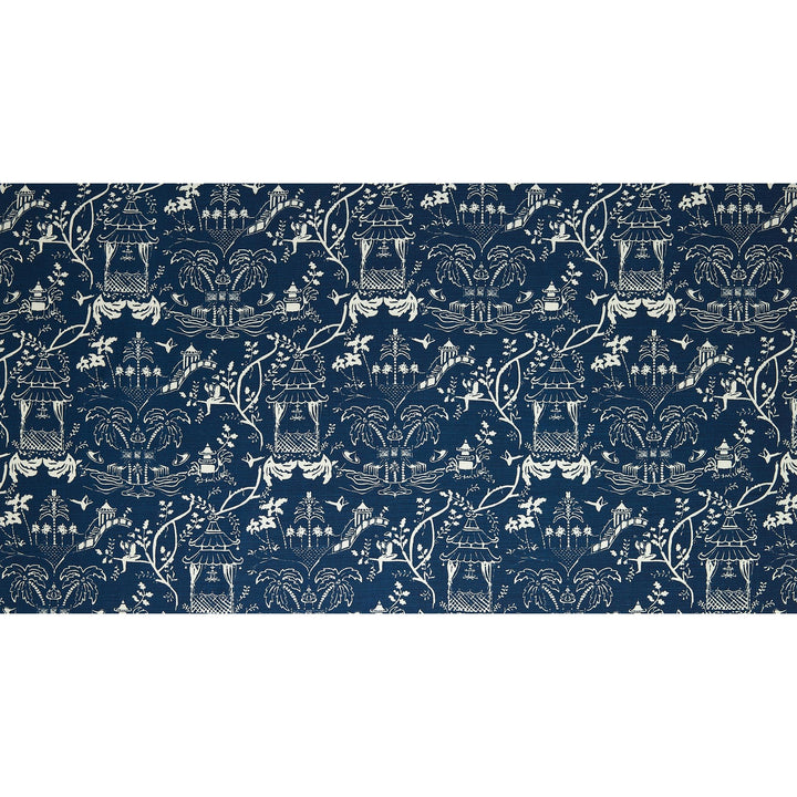 Mulberry Reverse Fabric in Indigo