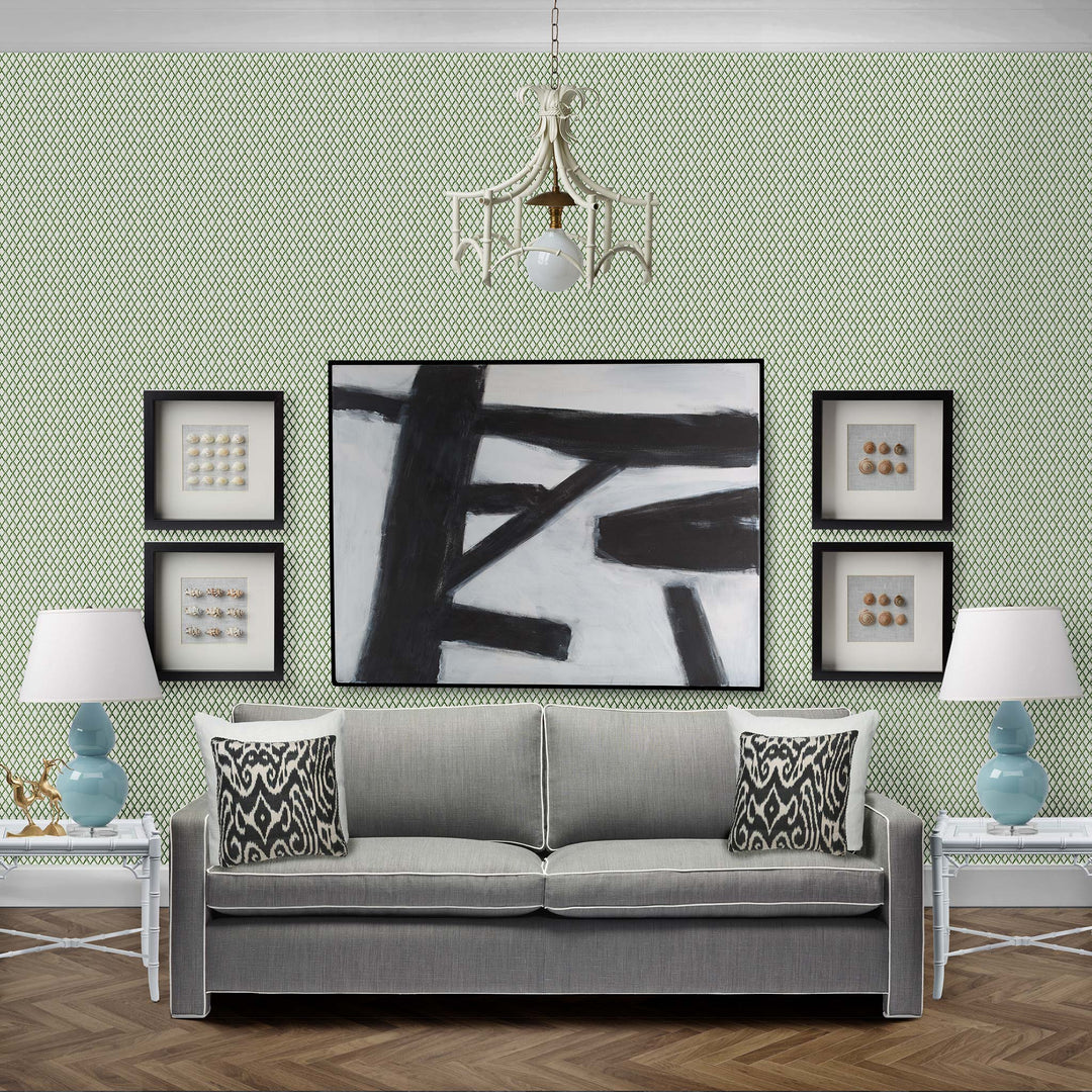 Lexington Wallpaper in Moss