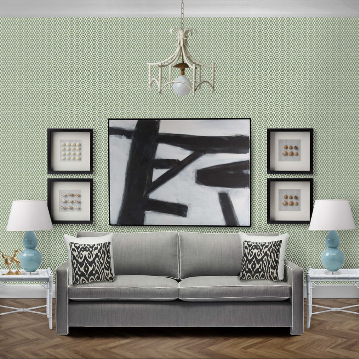 Lexington Wallpaper in Moss