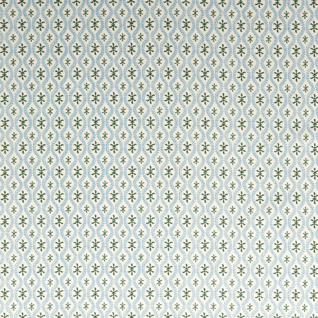 Dausa Fabric in Olive Delft