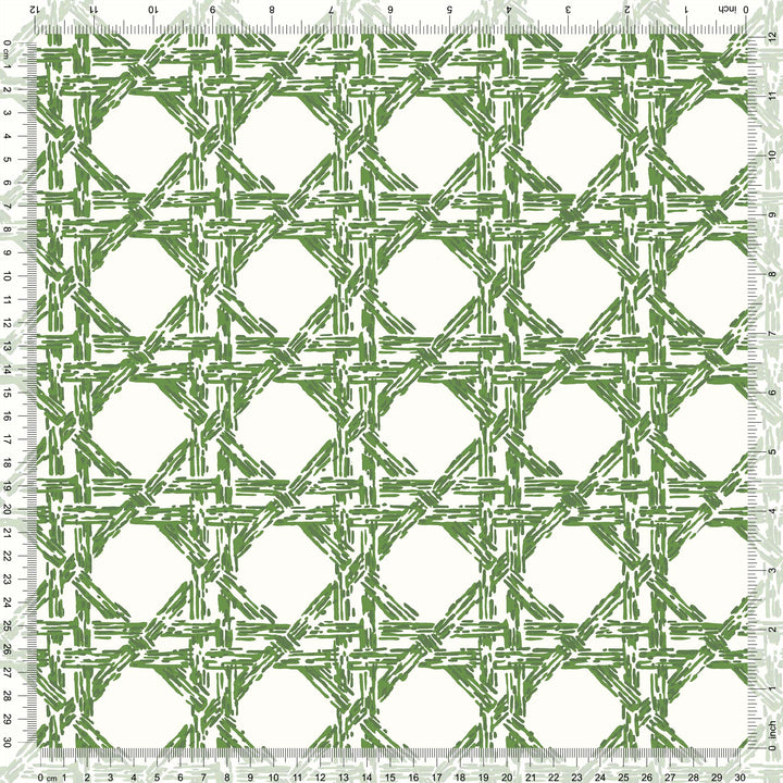 Nevis Wallpaper in Moss