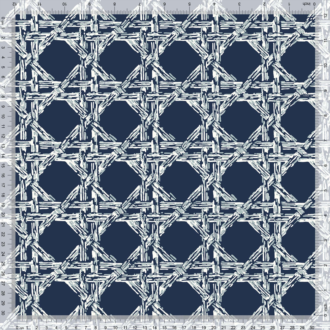 Nevis Wallpaper in Navy