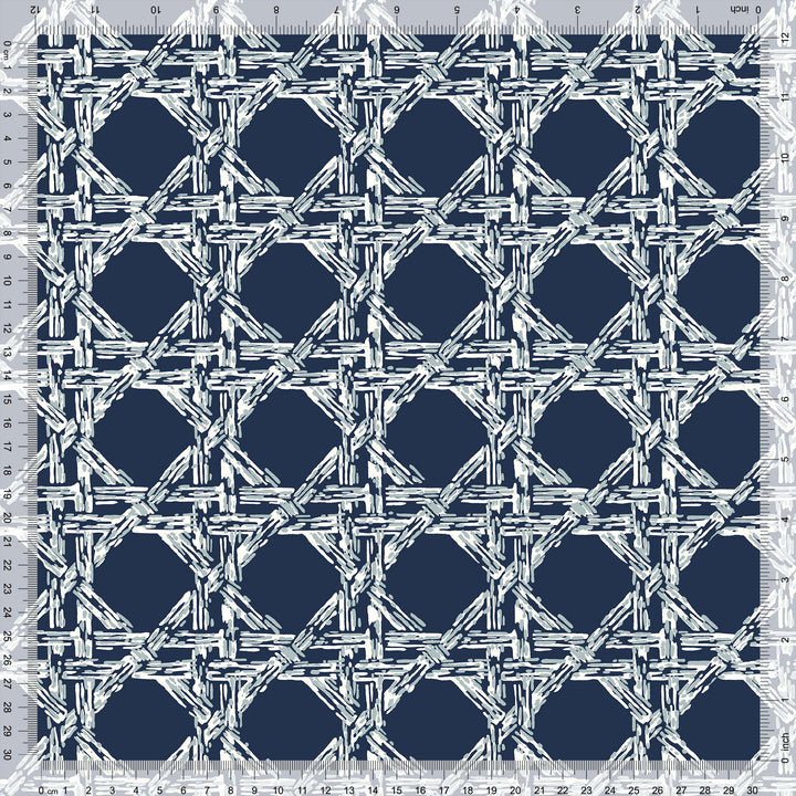 Nevis Wallpaper in Navy