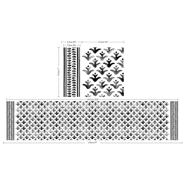 Measurements for Astor Coral Fabric 