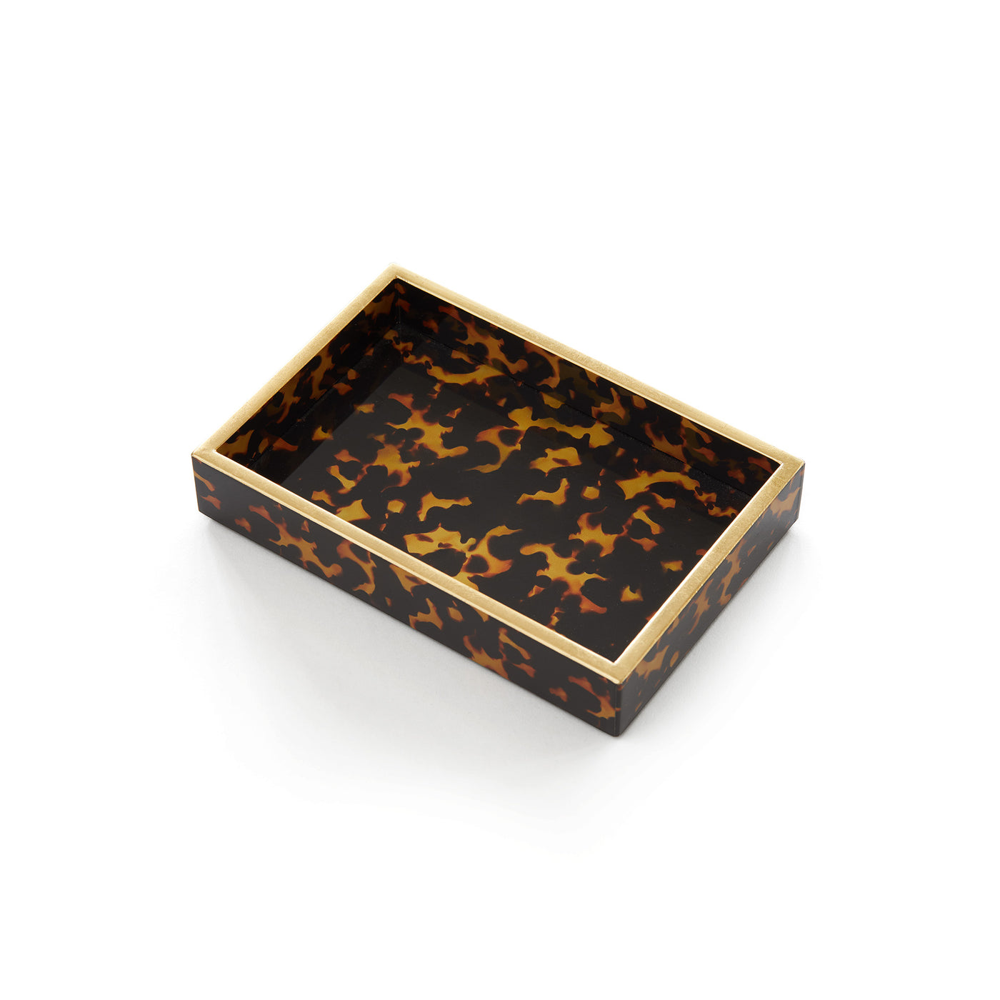 Lacquer Trinket Tray in Tortoise